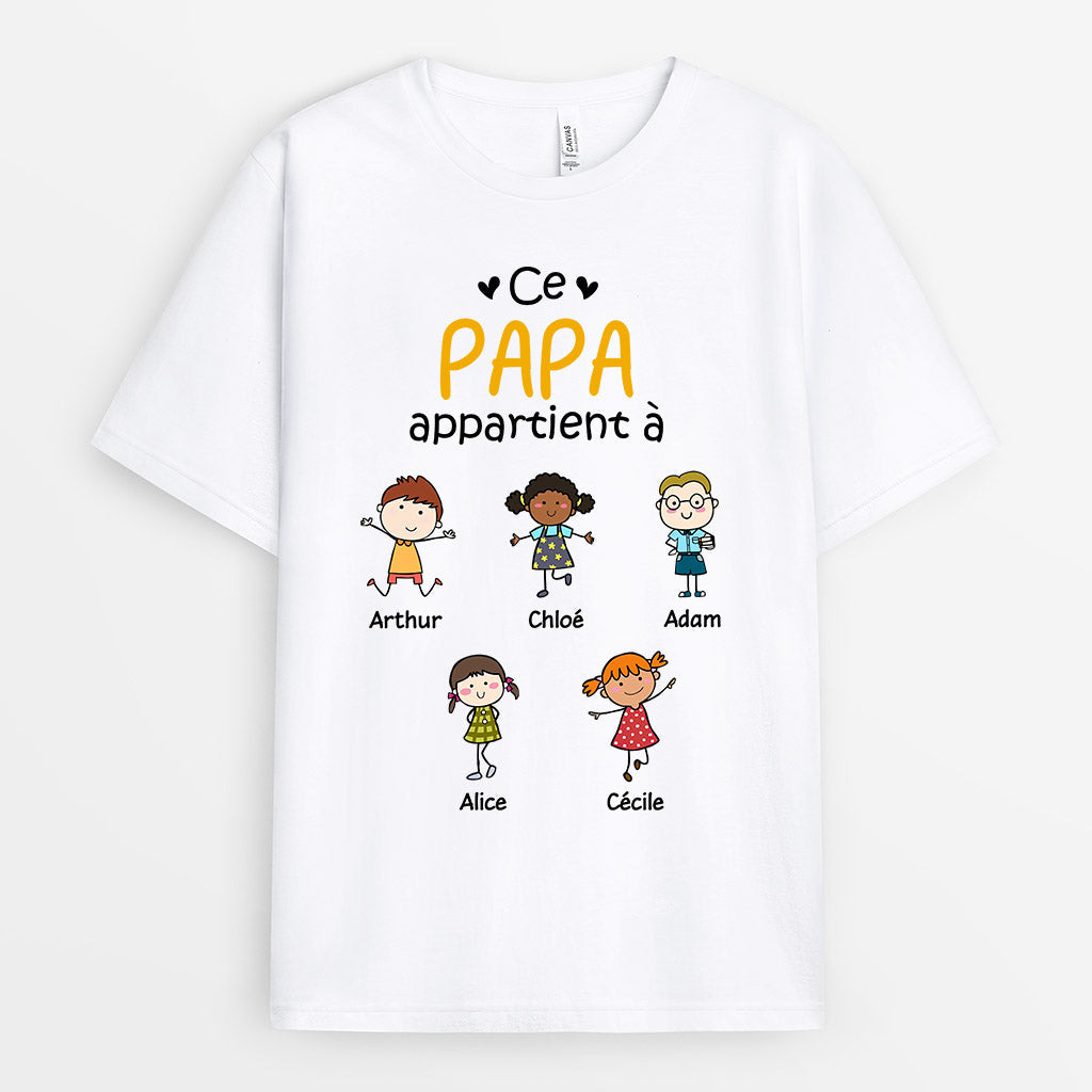 0618AFR2 Cadeau Personnalise T shirt Papa Papi_9f6e3a20 cfa6 4885 84b0 67ef27557af2