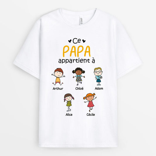 0618AFR2 Cadeau Personnalise T shirt Papa Papi_9f6e3a20 cfa6 4885 84b0 67ef27557af2