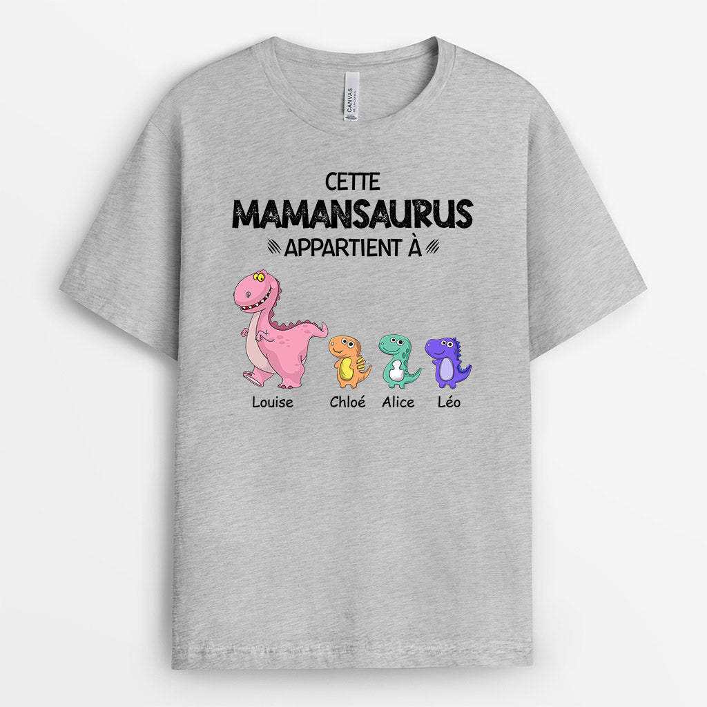 0636AFR2 Cadeau Personnalise T shirt dinosaure Mamie Maman_93818d23 efab 4773 a25d 26246bf89976