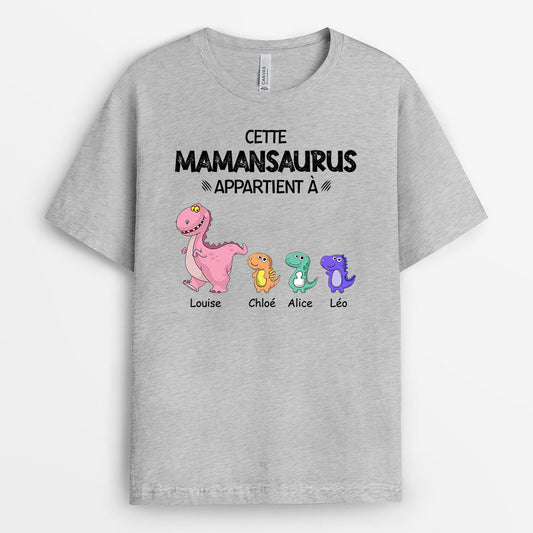 0636AFR2 Cadeau Personnalise T shirt dinosaure Mamie Maman_93818d23 efab 4773 a25d 26246bf89976