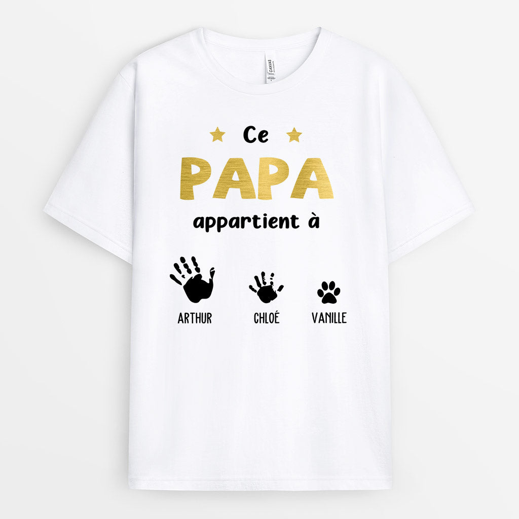 0637AFR2 Cadeau Personnalise T shirt Papa Papi_57f9e34b e84f 4ff1 bab5 1215fdeb3936