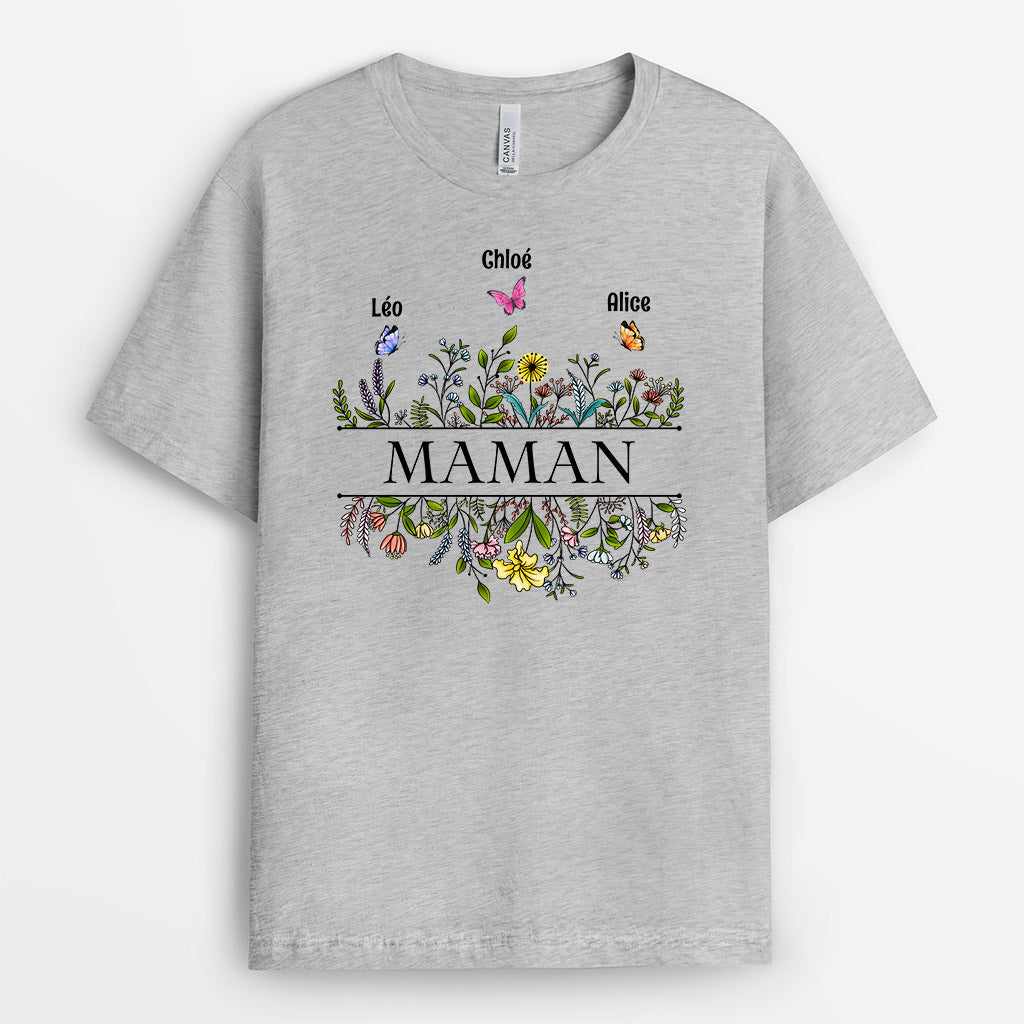 0640AFR2 Cadeau Personnalise T shirt Maman Enfants Maman Mamie_b679501d ac08 43f8 a0f3 30008b0a8d89