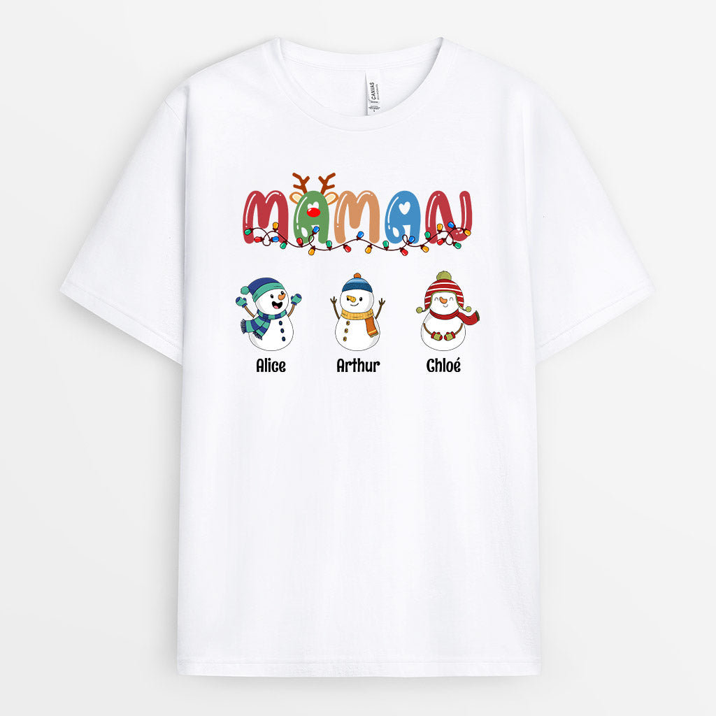 0641AFR1 Cadeau Personnalise T shirt Bonhommesdeneige Grand mere Maman Noel_a6c875aa 5b19 4628 95ef 6f967fbb2e5d