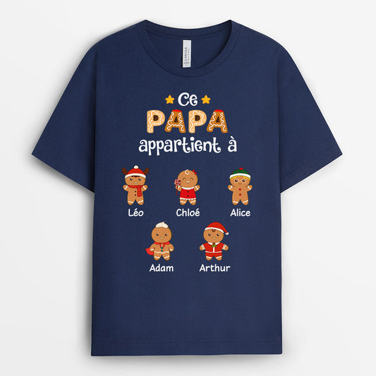 0661AFR2 Cadeau Personnalise T shirt Papi Papa Noel_6efb78d2 9300 4de6 86a5 5d5e2b7c29e4
