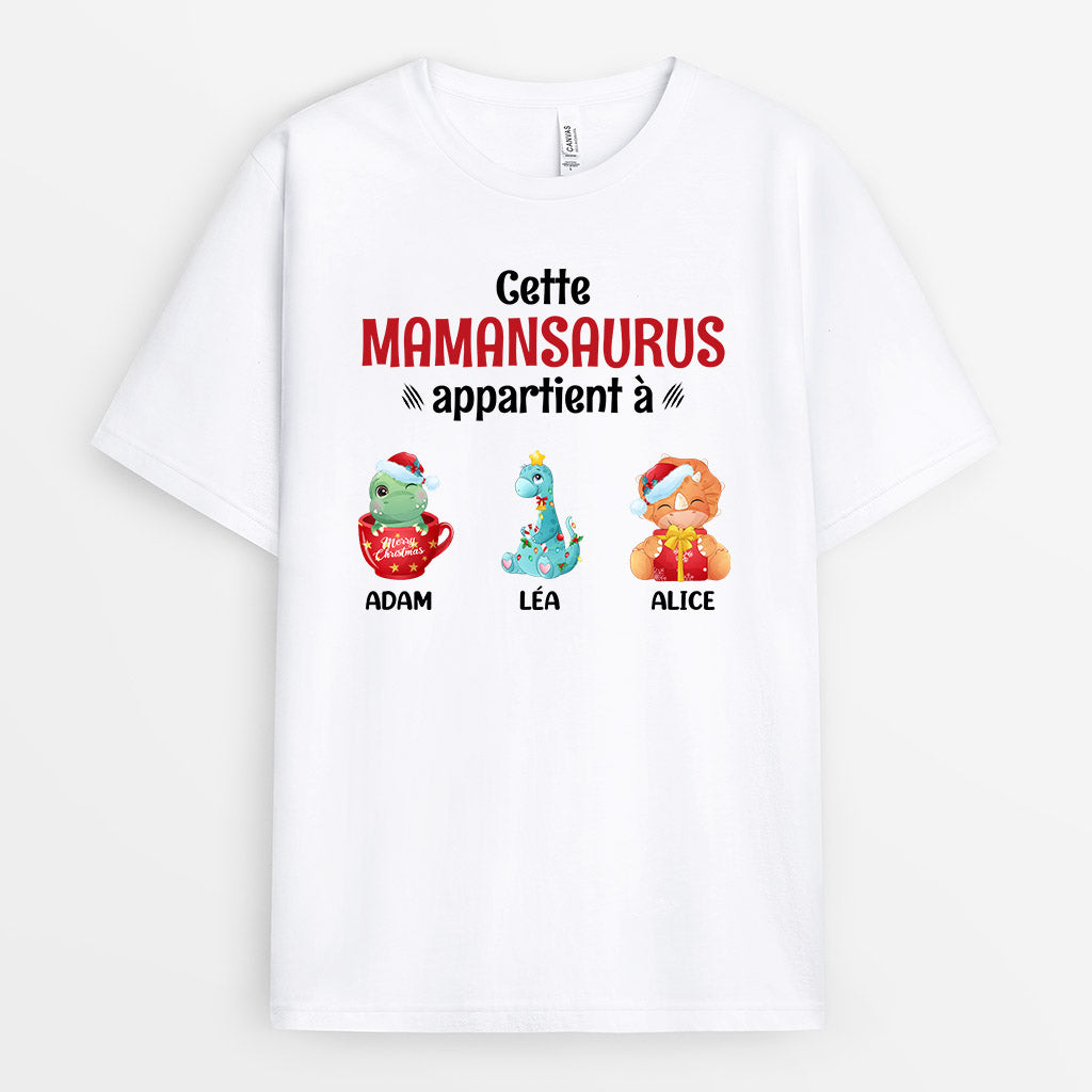 0666Afr1 Cadeau Personnalise T shirt Mamiesaurus Mamansaurus Maman Mamie_a84be2c6 101d 4246 a8f4 3e51efa43289
