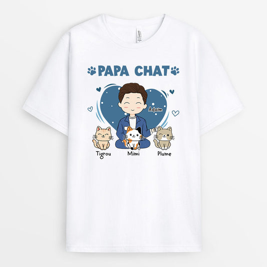 0669Afr1 Cadeau Personnalise T shirt Papa Chat AmoureuxdesChats_769baceb 5889 4269 9f9e 6e73f1cb989d