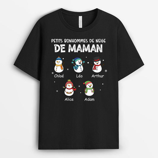 0676Afr2 Cadeau Personnalise T shirt BonhommesDeNeige Mamie Maman Noel_f764b209 9a22 41e0 b7f3 ce45bee1fde5