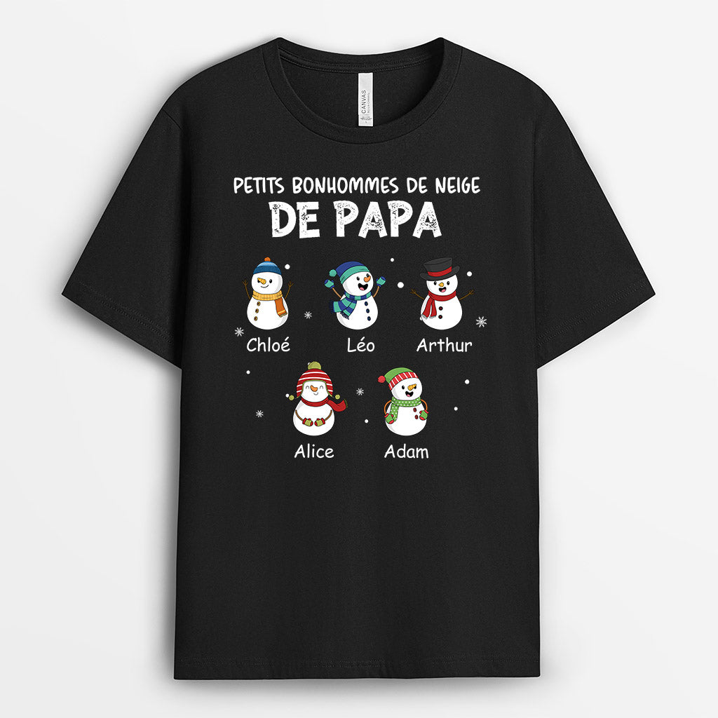 0681AFR1 Cadeau Personnalise T shirt BonhommesDeNeige Papi Papa Noel_6e5fb203 4782 4924 8078 98550ad76f0d