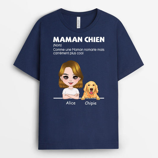 0688AFR1 Cadeau personnalise T shirt Maman Chien Amoureux Des Chiens_83c8c3b5 c449 41bf bebf d1170469e813