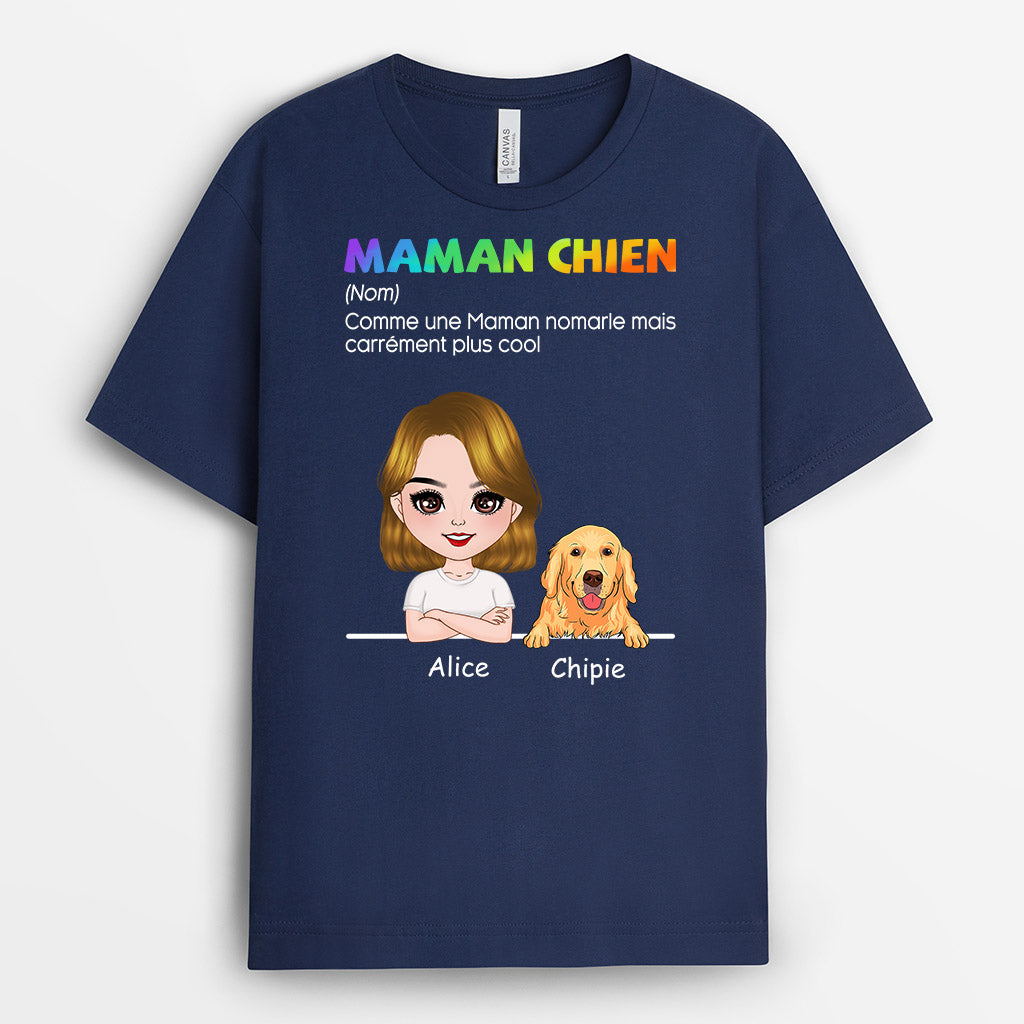 0688AFR3 Cadeau personnalise T shirt Maman Chien Amoureux Des Chiens_a5671039 ec67 4cf9 bd47 a8434b46d73d