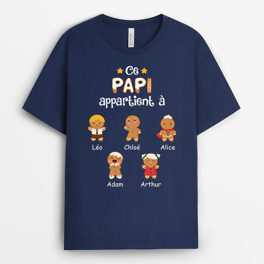 0721AFR1 Cadeau Personnalise T shirt Cookies Petits enfants Papa Opa_427dd3ff 2ea1 49ba 847c 0ab5cb3afb31