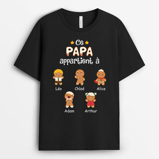 0721AFR2 Cadeau Personnalise T shirt Cookies Petits enfants Papa Opa_da1294a1 ace9 4d97 b3f7 ced469c48e55