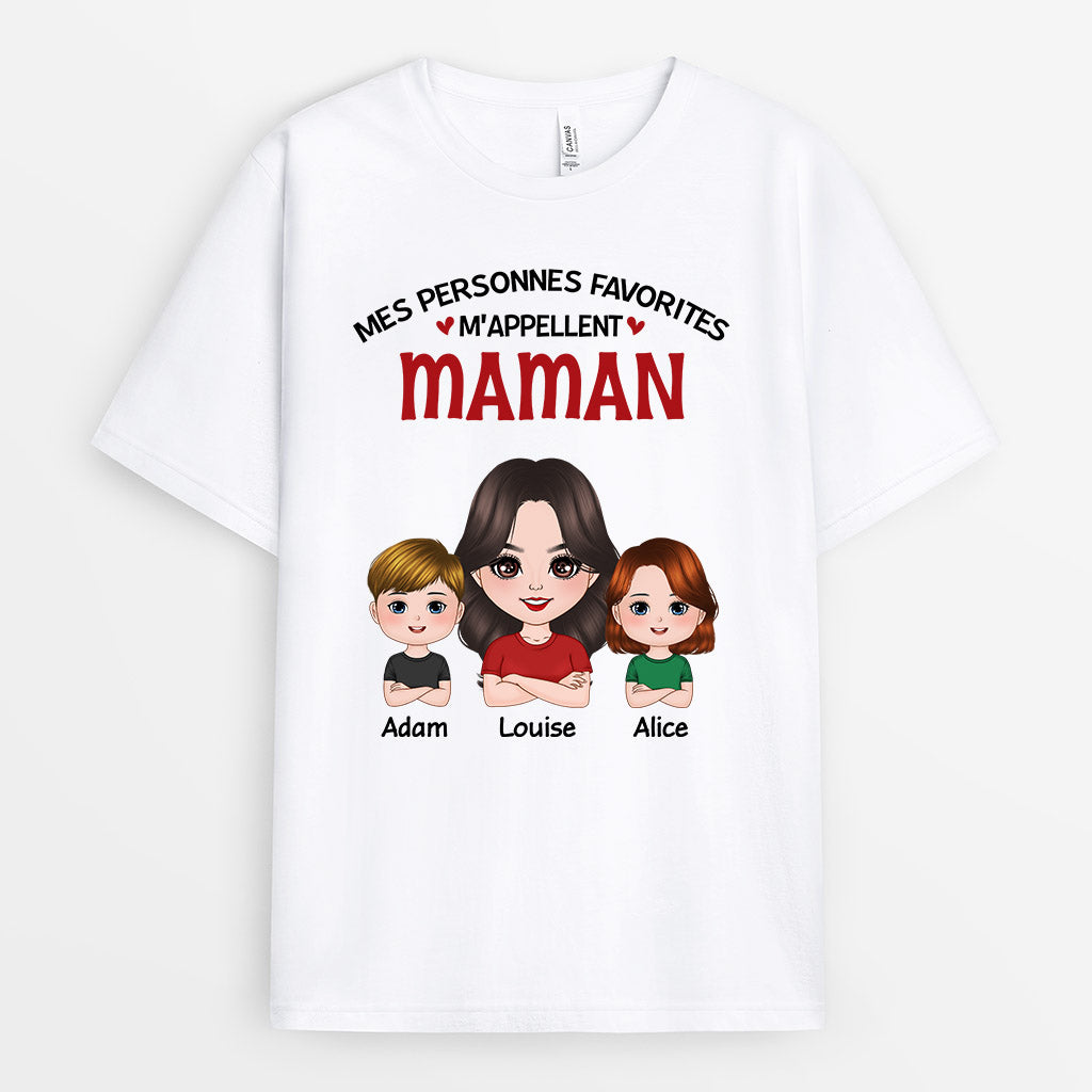 0727Afr1 Cadeau Personnalise T shirt Mes Personne Favorites Maman Mamie_d645a1f9 6d3b 41b8 8369 c9ecdbefda34