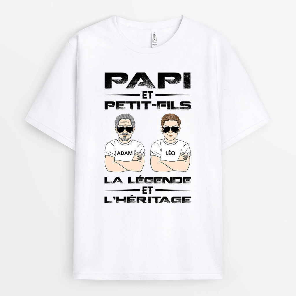 0736Afr2 Cadeau Personnalise T shirt Papa Papi_6c718f0b 373e 4e3a b528 c42c360b8413