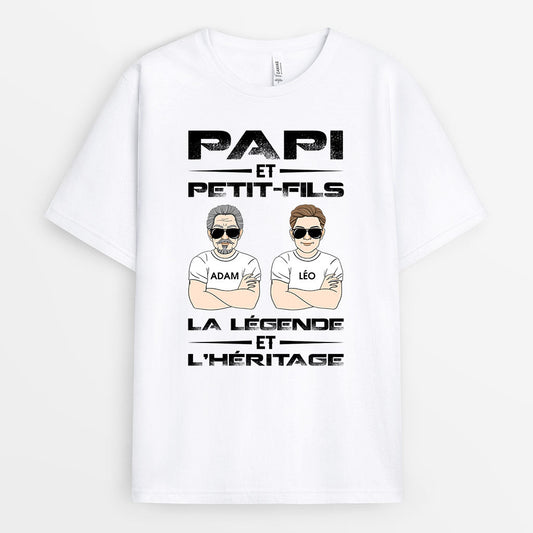 0736Afr2 Cadeau Personnalise T shirt Papa Papi_6c718f0b 373e 4e3a b528 c42c360b8413