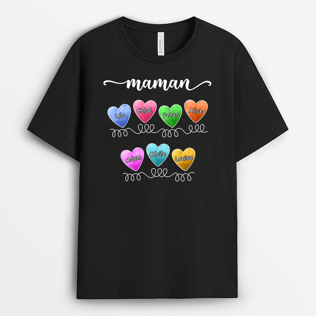 0738Afr1 Cadeau Personnalise T shirt Mamie Maman_cbc68f2b 02c1 47be 8848 c97ee48ee6eb