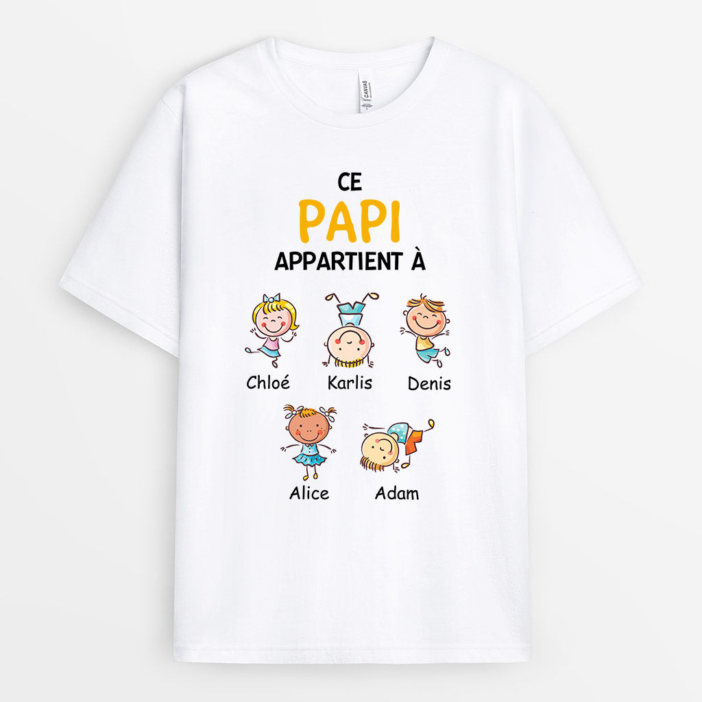 0741Afr2 Cadeau Personnalise T shirt Papa Papi_6ebf9bfa f9bc 49d5 9ef4 06a2b7ad4ba9