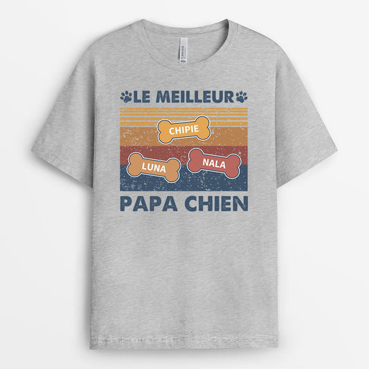 0745Afr1 Cadeau Personnalise T shirt Le Meilleur Papa Chien Amoureux des Chiens_15aadde7 8123 474a b14a 725a87c4ff5e