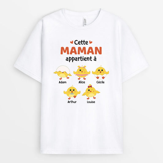 0750AFR1 Cadeau Personnalise T shirt Enfants Mamie Maman_77986cbc 529b 4203 b527 ca012cd418dc
