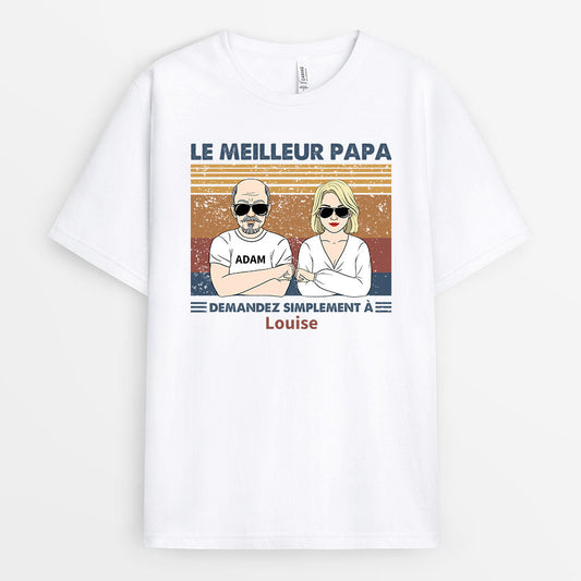 0757Afr1 Cadeau Personnalise T shirt Meilleur Papa Papi_7f2552dd 0f89 4f5d 8b6e 5c884bc26755