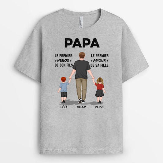 0765AFR1 Cadeau Personnalise T shirt Heros Amour Papa Papi_4f75a6a2 9f4b 41af 8cfb e2f54140d8c0