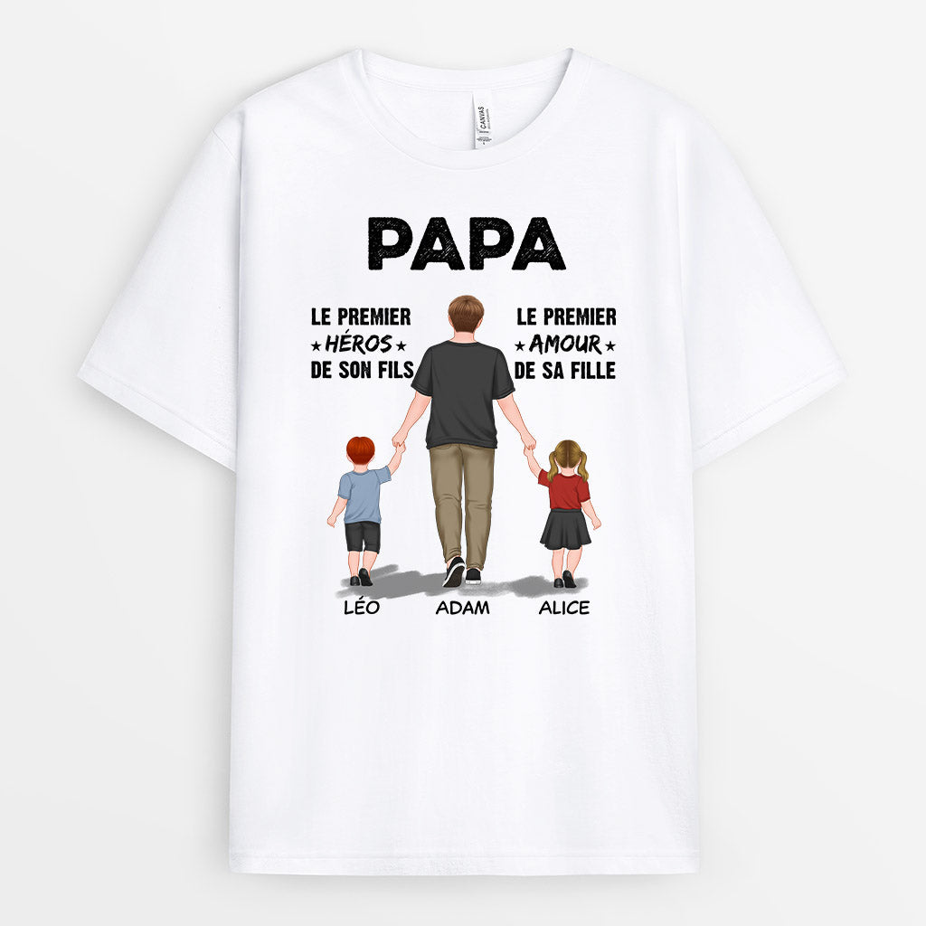 0765AFR2 Cadeau Personnalise T shirt Heros Amour Papa Papi_2038ba69 ffc8 4295 82ce c89c581e198f