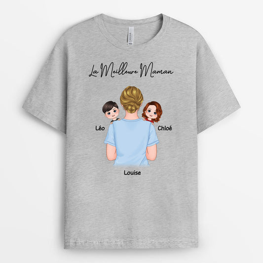 0772AFR2 Cadeau Personnalise T shirt Meilleure Maman Mamie_5e5f357b c996 4c81 8adb de8d9a6f4f08