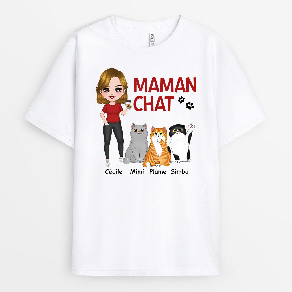 0773AFR2 Cadeau Personnalise T shirt Chat Amoureux des Chats_4e79258d 71b4 4056 bb59 62a07f6aadd1