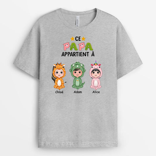 0792AFR2 Cadeau Personnalise T shirt Monstres Papi Papa_671510ff 9b9d 43b1 bd44 3c8fba3c8f67