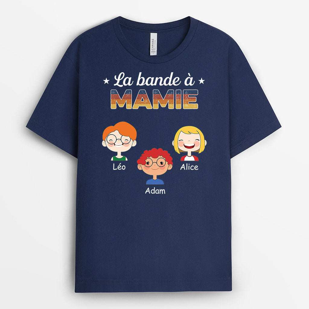 0793AFR2 Cadeau Personnalise T shirt Bande Mamie Maman_1c751734 3f82 4d29 9c43 6efc1faa9ff4