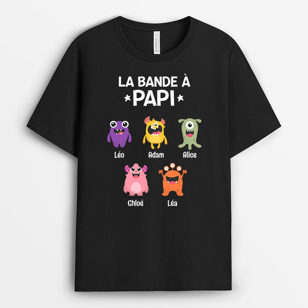 0795AFR3 Cadeau Personnalise T shirt Bande Papa Papi_13b51711 a6e9 44b4 a17c 821a489988cd