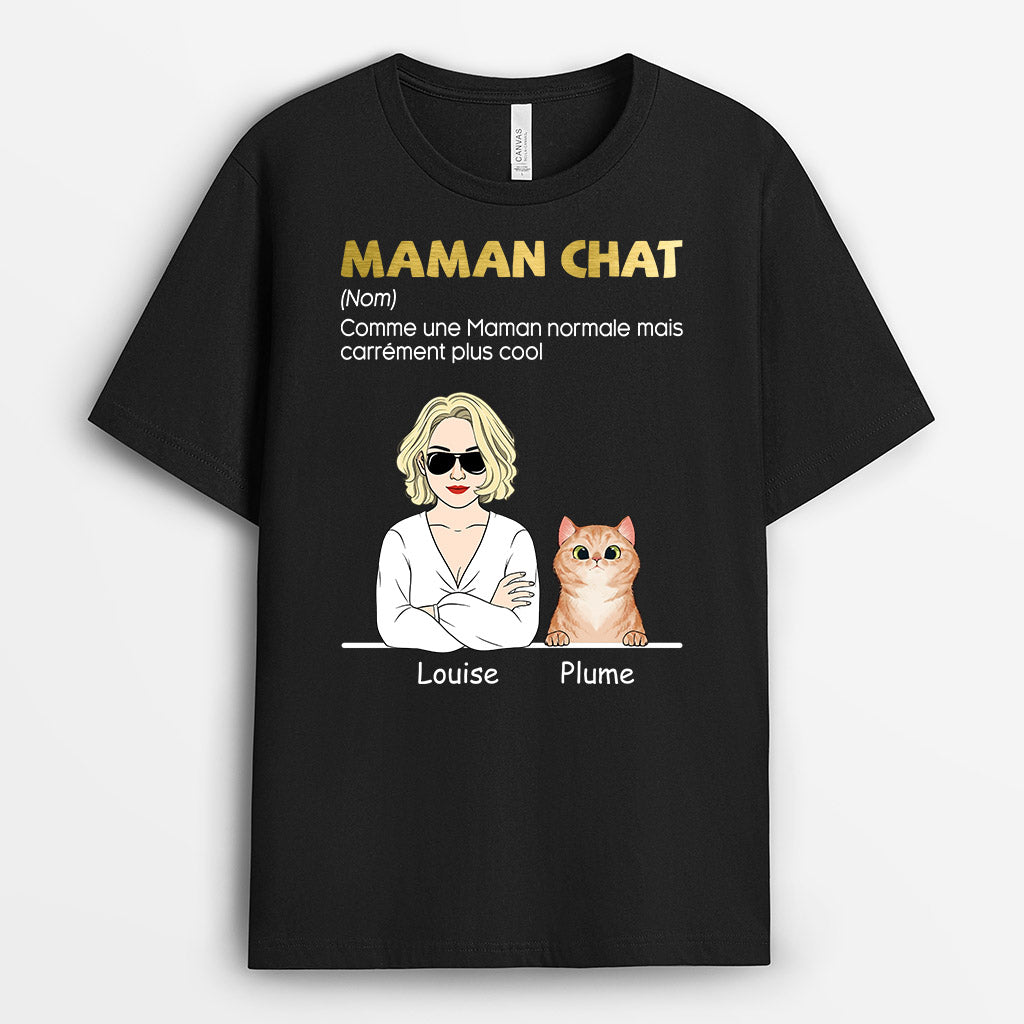 0798AFR3 Cadeau Personnalise T shirt Chat Amoureux des Chats_5e901c3f b3d8 4e12 b3e8 5f5d42807ffb