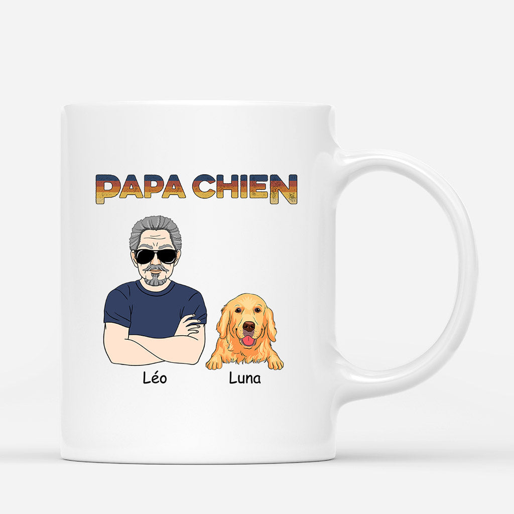 Mug Personnalisé - Meilleure Maman Chien - Style Bleu-Toile - Cadeau Plus Mug Personnalisé - Meilleure Maman Chien - Style Bleu-Toile - Cadeau Plus