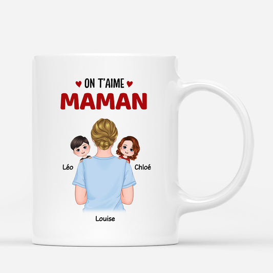 0830MFR1 Cadeau Personnalise Mug On T Aime Maman Mamie