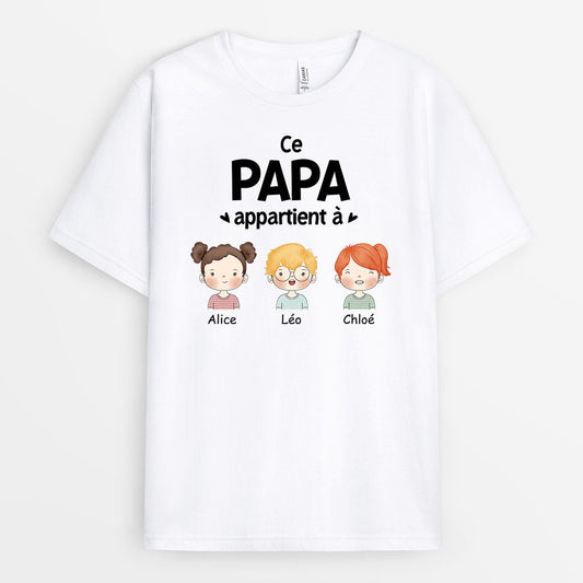 0840AFR1 Cadeau Personnalise T shirt Papa Papi_e19c7832 2269 428b 9977 42502d28e22c