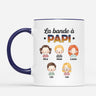 Mug La Bande à Papa Papi Couleur Pastel Personnalisé