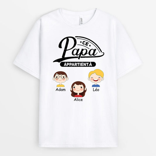 0856AFR1 Cadeau Personnalise T shirt Papa Papi_3898f6d4 ff02 47d9 b37c b5e7b086aecb