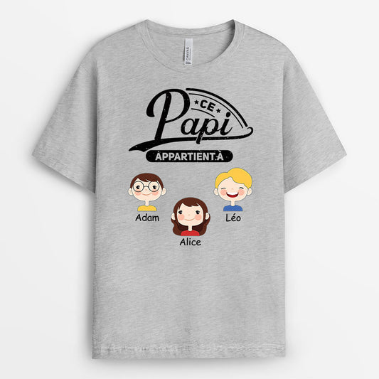 0856AFR2 Cadeau Personnalise T shirt Papa Papi_92af94a6 e731 471d bf51 af06f3ab9adb