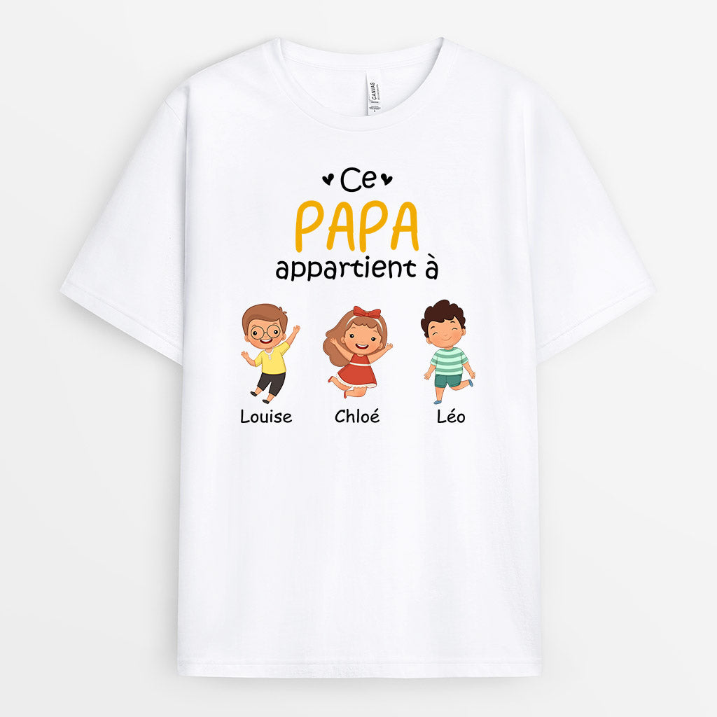 0865AFR1 Cadeau Personnalise T shirt Papy Papa_5a18af0b fd9a 4b13 a0d8 f3b33abfe323