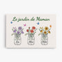 0869CFR1 Cadeau Personnalise Toile Jardin Maman Mamie