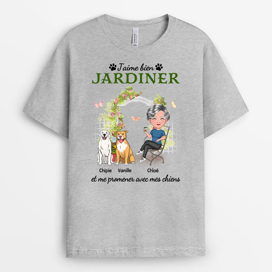 0873AFR2 Cadeau Personnalise T shirt Jardinage Amoureux des Chiens_60858dc2 6aea 4377 9a15 06b521d2db94