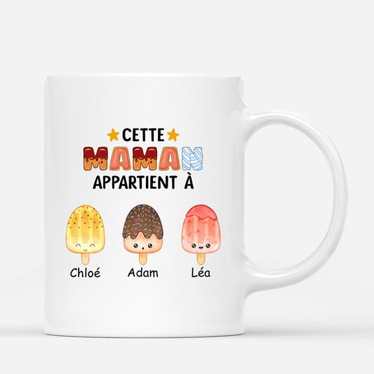 0876MFR1 Cadeau Personnalise Mug Glace Mamie Maman