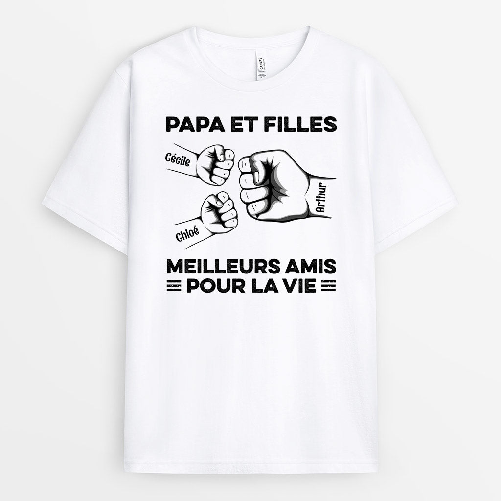 0883AFR2 Cadeau Personnalise T shirt Papy Papa