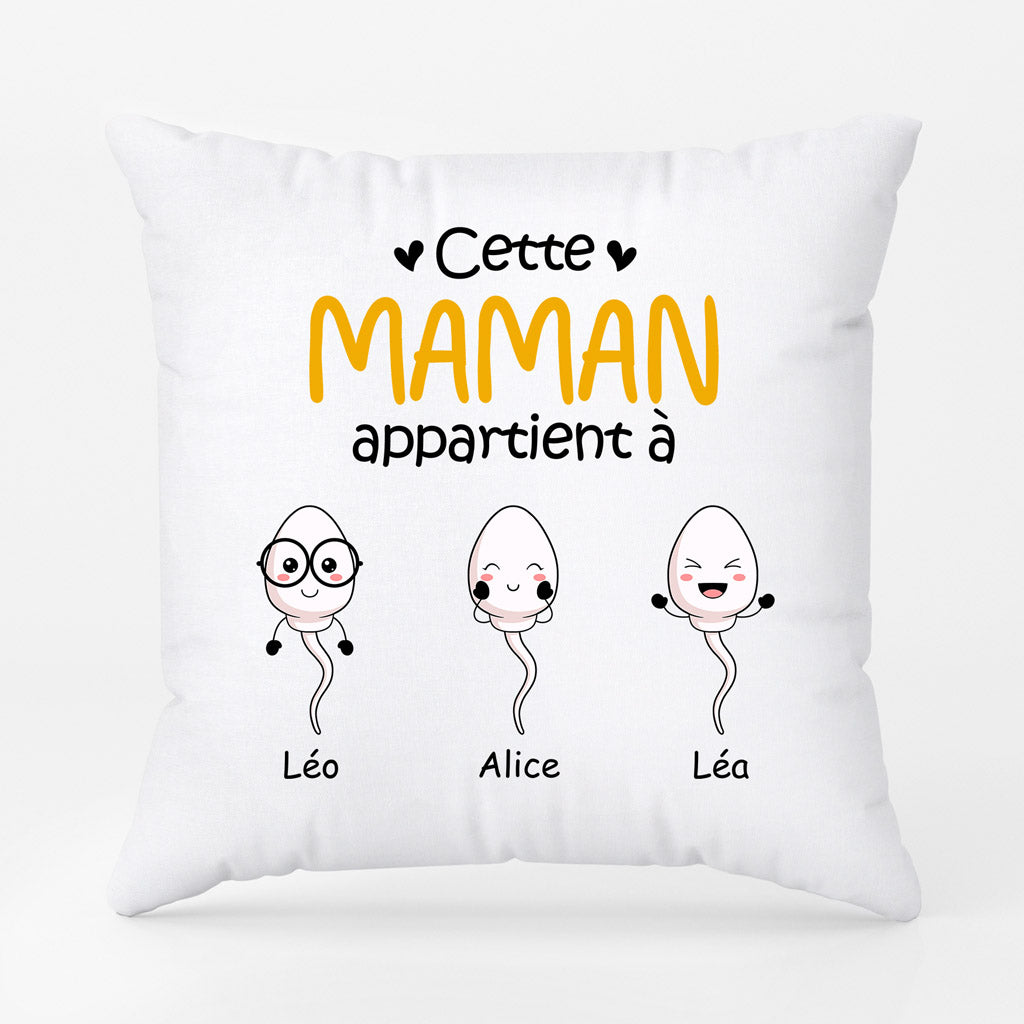 0885PFR1 Cadeau Personnalise Coussin Mamie Maman