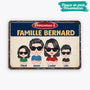 0896EFR2 Cadeau Personnalise Plaque Bienvenue Famille