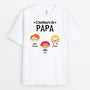 0897AFR1 Cadeau Personnalise T shirt Bonheur Papa Papy