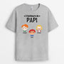 0897AFR2 Cadeau Personnalise T shirt Bonheur Papa Papy