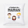 0897PFR1 Cadeau Personnalise Coussin Bonheur Maman Mamie