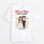 0900AFR1 Cadeau Personnalise T shirt Toi et Moi Mariage Couple