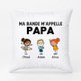 0906PFR1 Cadeau Personnalise Coussin Bande Papa Papy